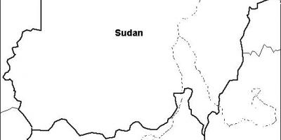 Kaart Sudaani tühi